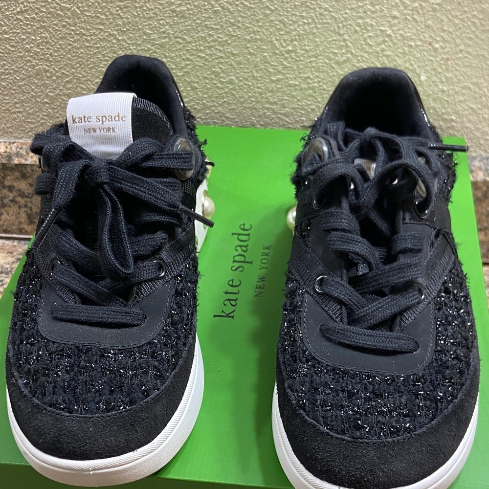 Kate Spade Kids Black and White Sneakers